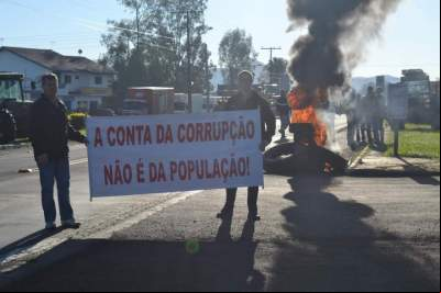 Protesto em Novo Cabrais