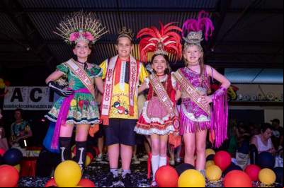 A nova corte do Carnaval Infantil de  Venâncio Aires